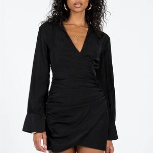 Princess Polly Black Long Sleeve Dress